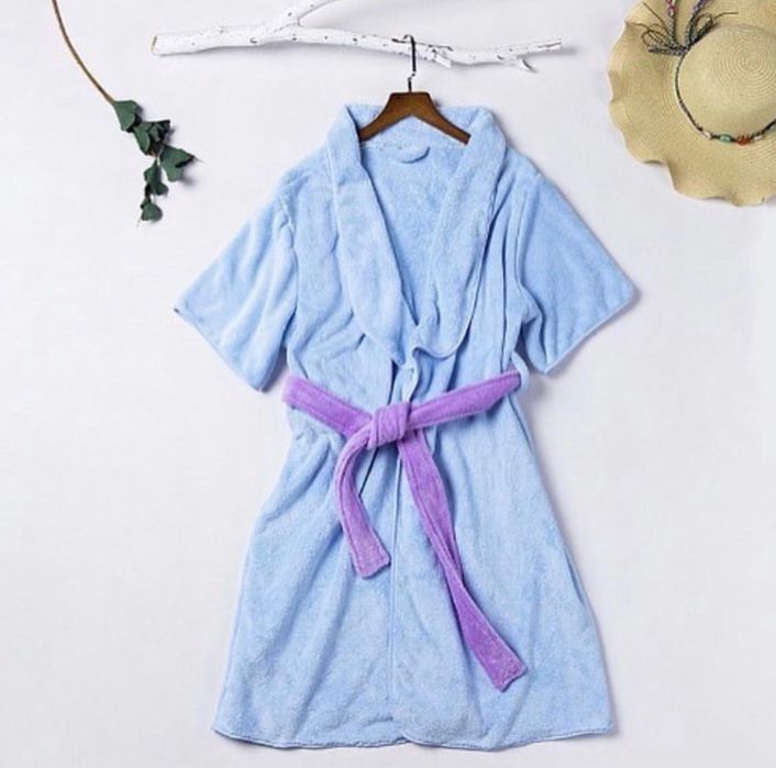 Женский банный халат мохровый