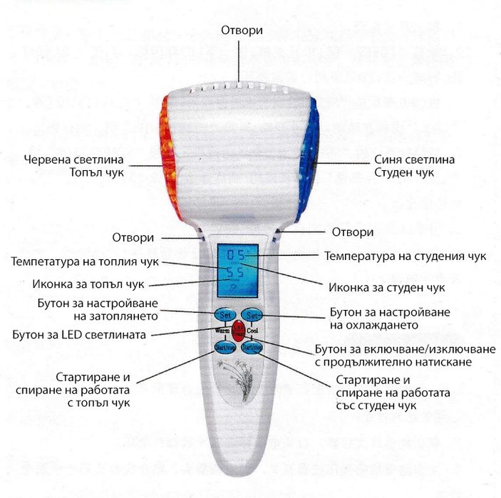 Козметичен уред топъл студен чук