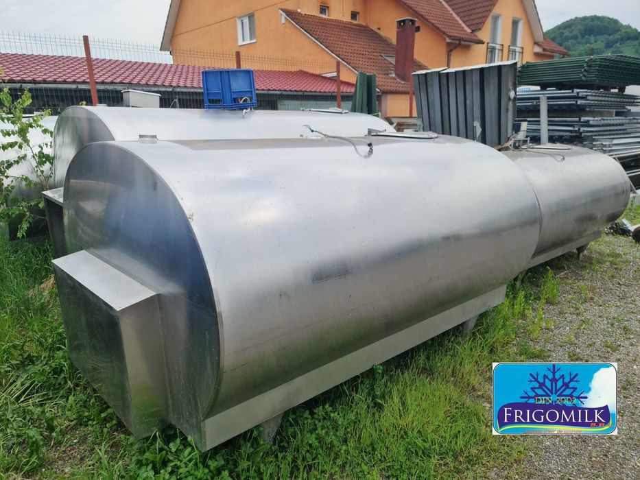 Racitor lapte 3600 tanc racire lapte , bazin lapte cu spalare , montaj