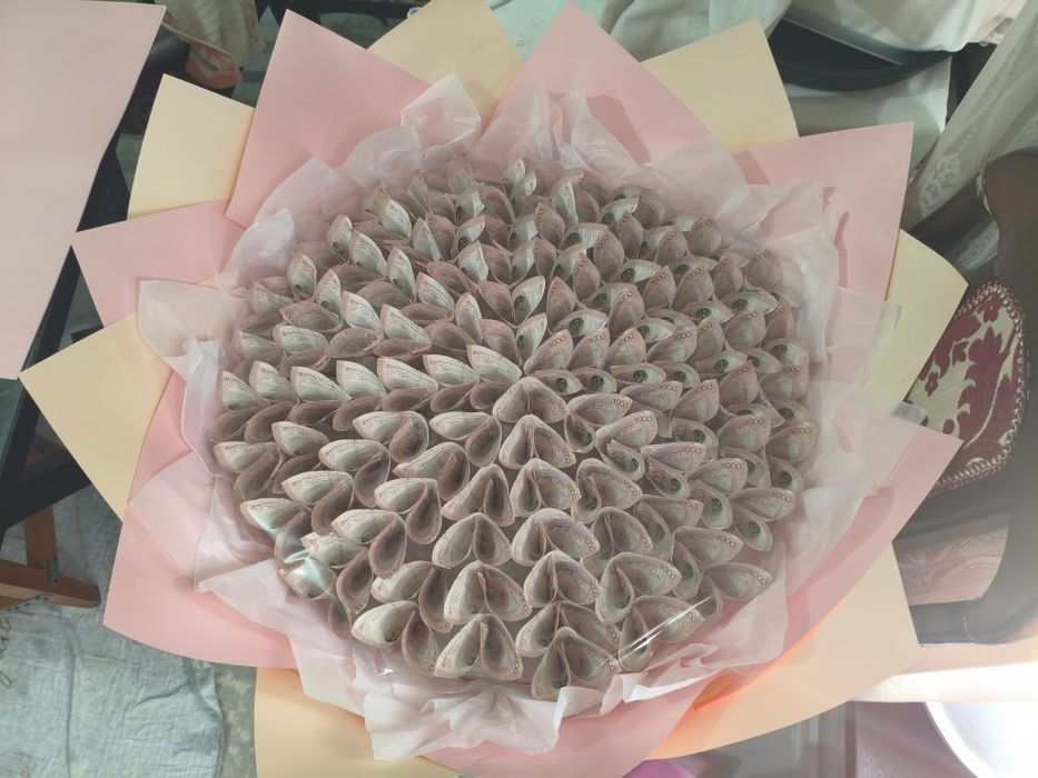 Денежный букет,Мандарин букет