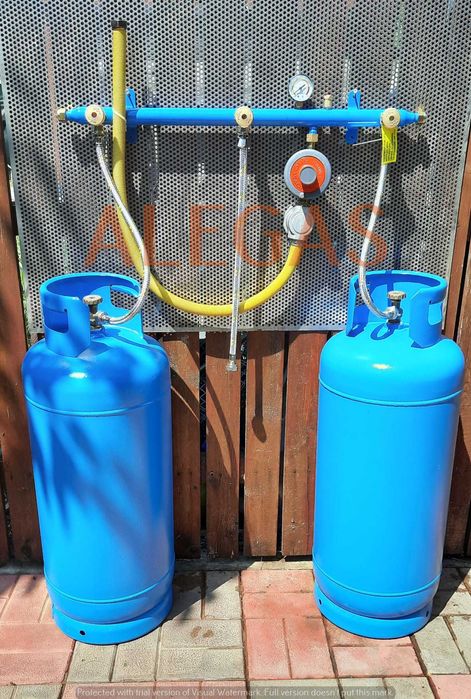 Kit complet cu 2/3/4 butelii GPL si accesorii pt incalzire cu GPL