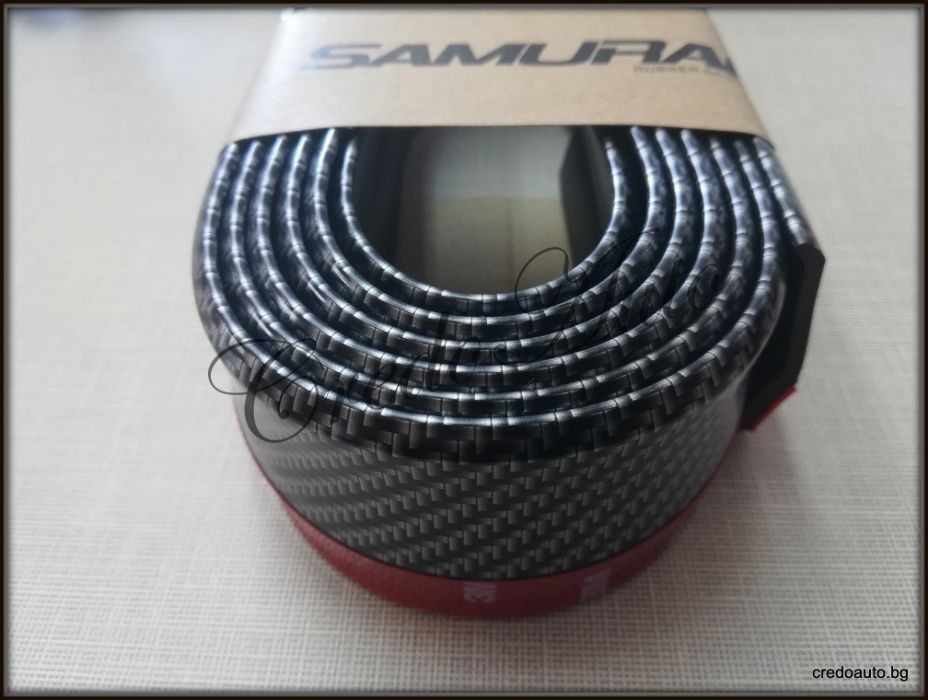 Промо!!Универсален лип спойлер SAMURAI 2,5М LIP Черен/Карбон