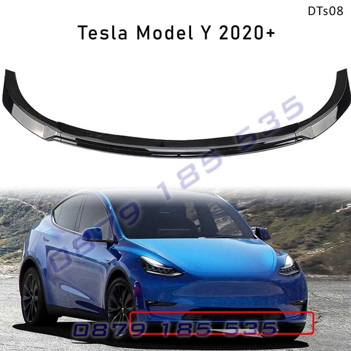 Тунинг лип спойлер предна броня Tesla Model Y Maxton 2020+ тесла у