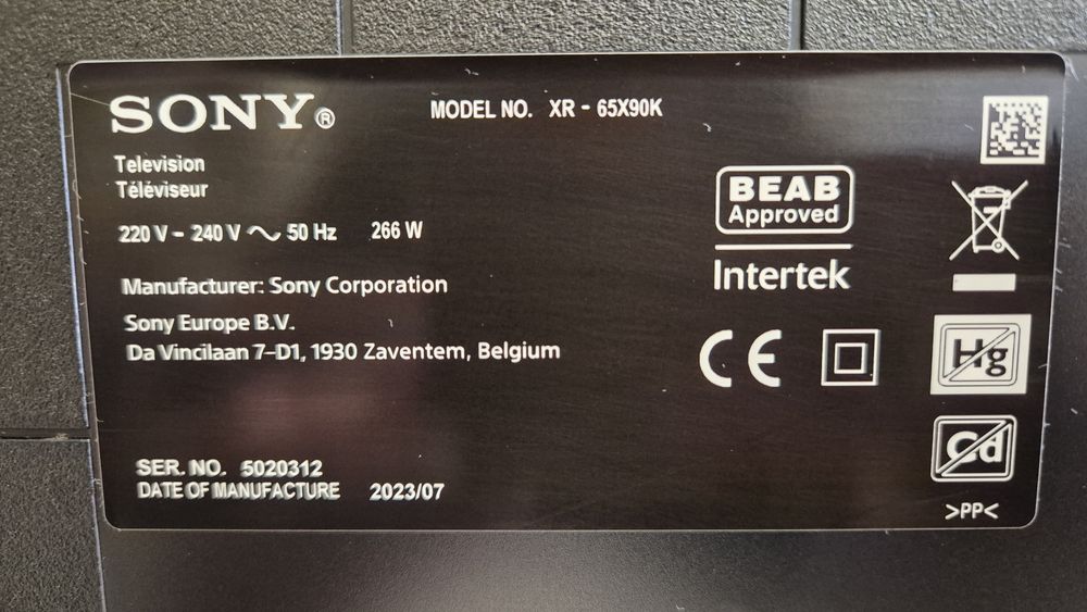 Sony XR-65X90K Google TV, Android, 4K, UltraHD, Smart, WiFi,Full Array