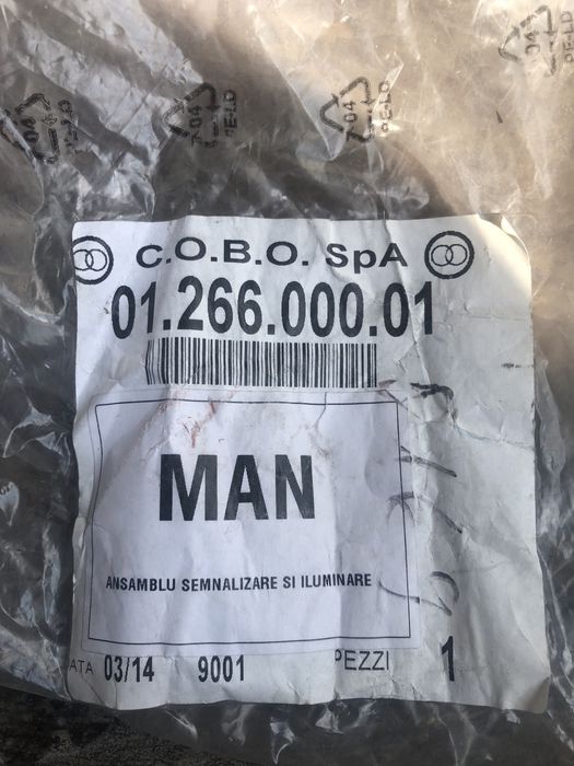 Manetă/comutator semnalizare și iluminare MAN