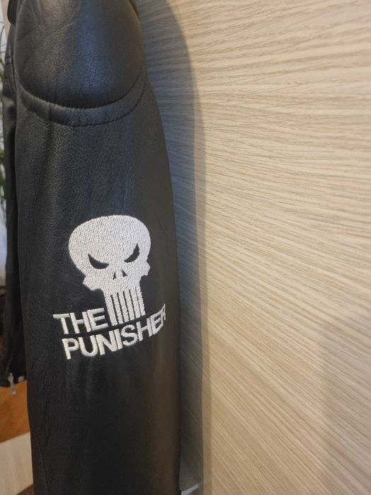 Geaca piele, The Punisher,de adolescenți,made in Turcia, piele manusa