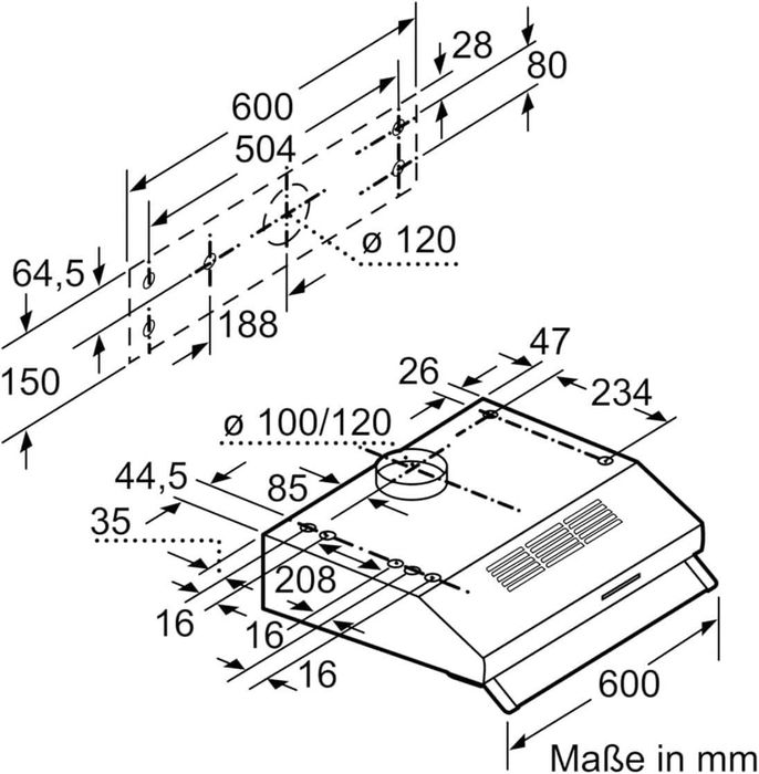 Hota, Siemens iQ100 LU62LFA21, alb, 120x120x25mm  Garantie MX108