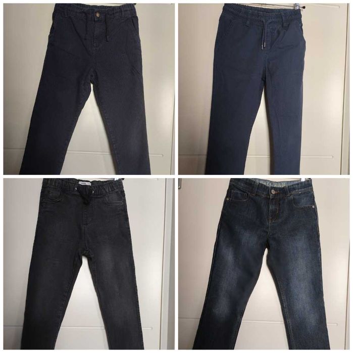 Haine baiat 128-134: camasa, bluza, pulover, pantaloni, blugi