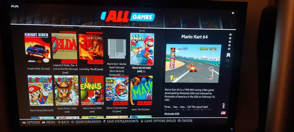 Consola jocuri pe tv