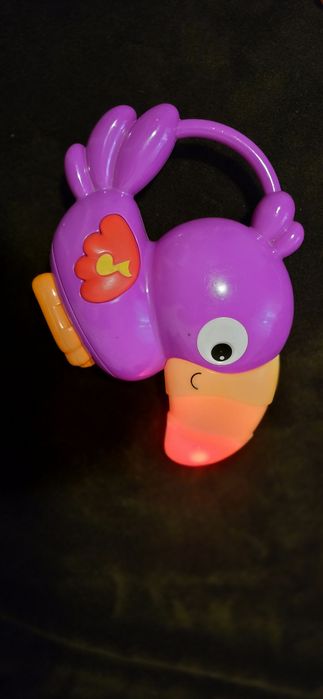 Jucărie muzicală pentru bebeluși – papagal colorat cu lumini și sunete