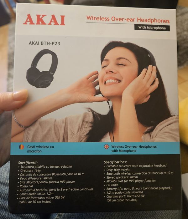 Casti wireless AKAI BTH-P23