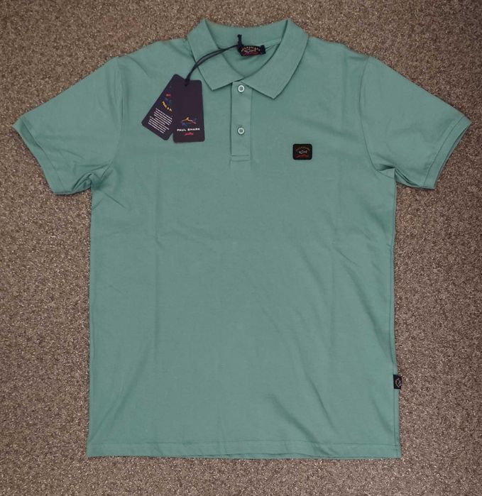 Нова мъжка тениска фланелка с яка Paul and Shark t-shirt блуза