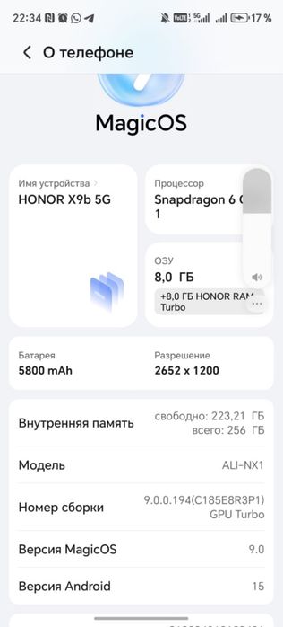 HONOR X9b 5g 256гб