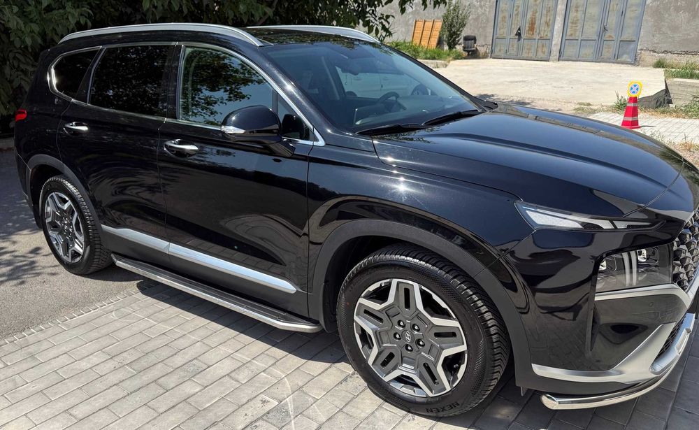 Santa Fe 2.5 Full защита переднего и заднего бампера (труба), пороги