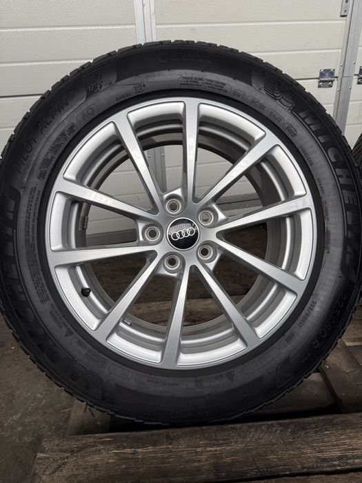 Jante originale Audi A6 cu anvelope iarna Michelin 225/60 R17