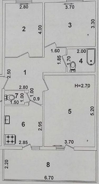 Квартира продаётся Чиланзар 8 квартал 3/5/9 балкон 2*6 ор загс