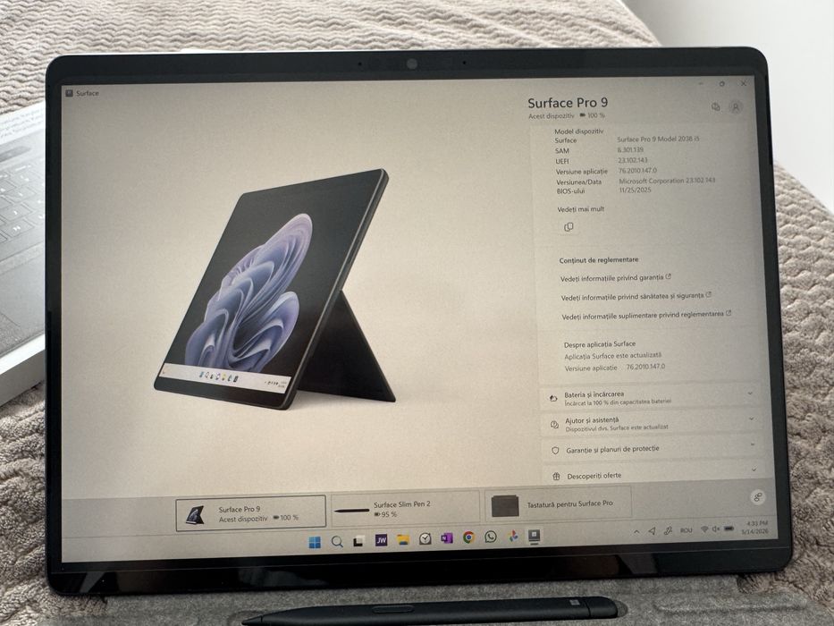 Laptop, tableta Microsoft Surface Pro 9 i5 16GB 256GB Touch 13”