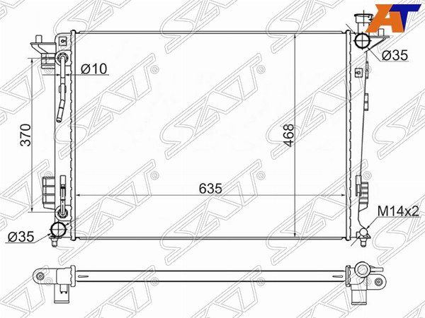 Радиатор  Hyundai Ix35