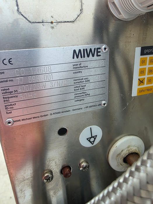Miwe backcombi втасвател + конвектомат