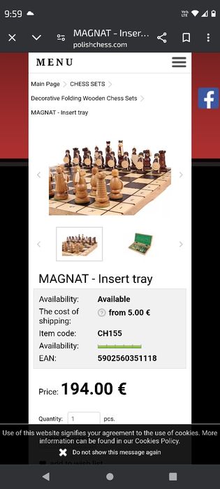 Sah nou nout. Magnat insert. Ch155.