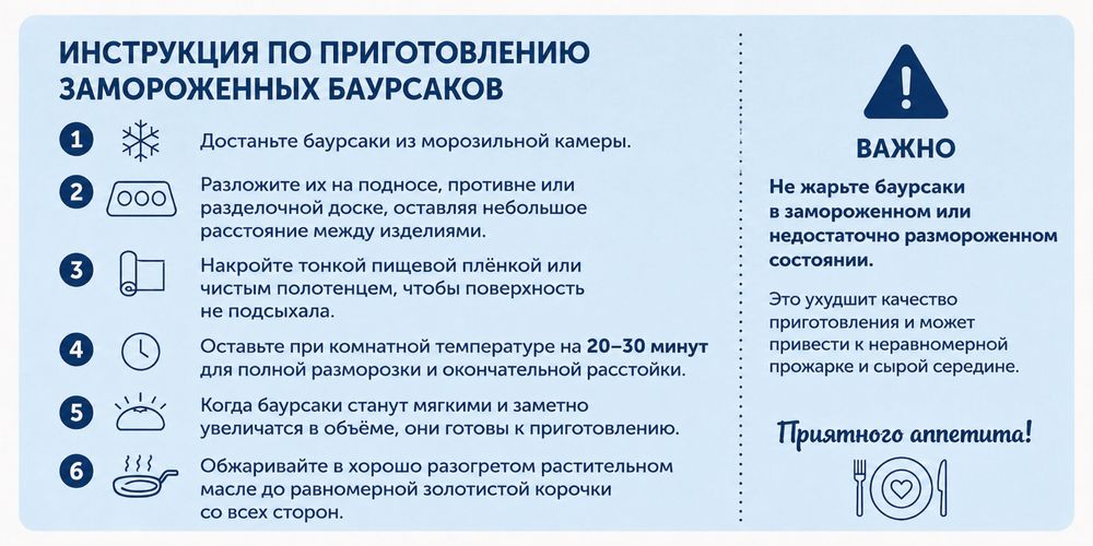 Баурсаки мороженые под заказ