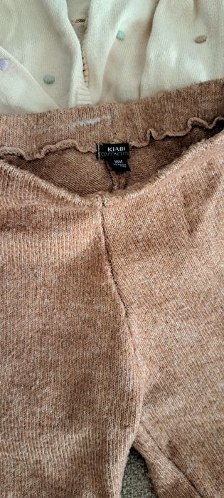 Lot fetite 74 pantaloni lana, body Craciun, cardigan, vesta, manusi