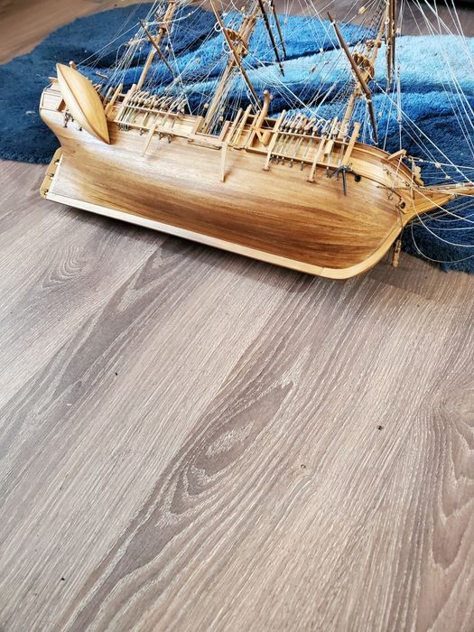 Дървен кораб 70см