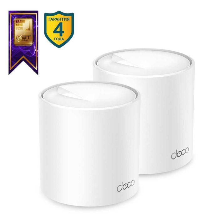 Wi-Fi роутер TP-Link	Deco X50(2-pack) AX3000