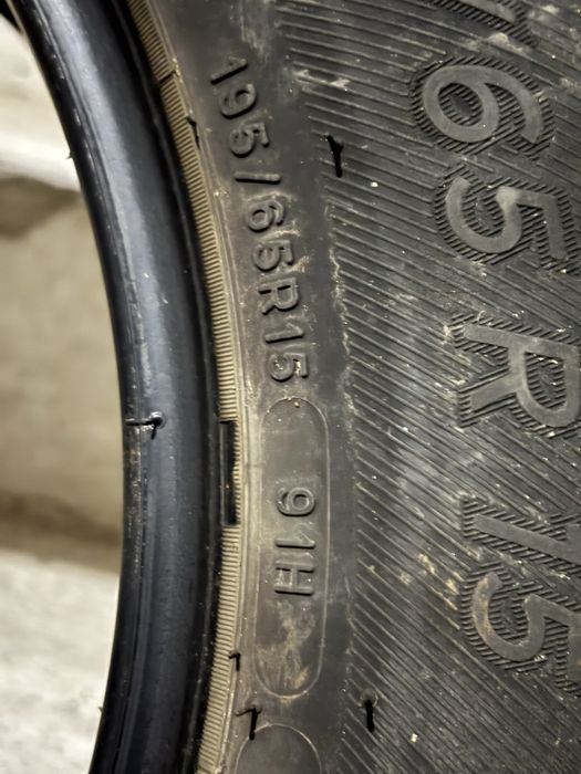 4 употребявани всесезонни гуми 195/65/15 Michelin Crossclimate