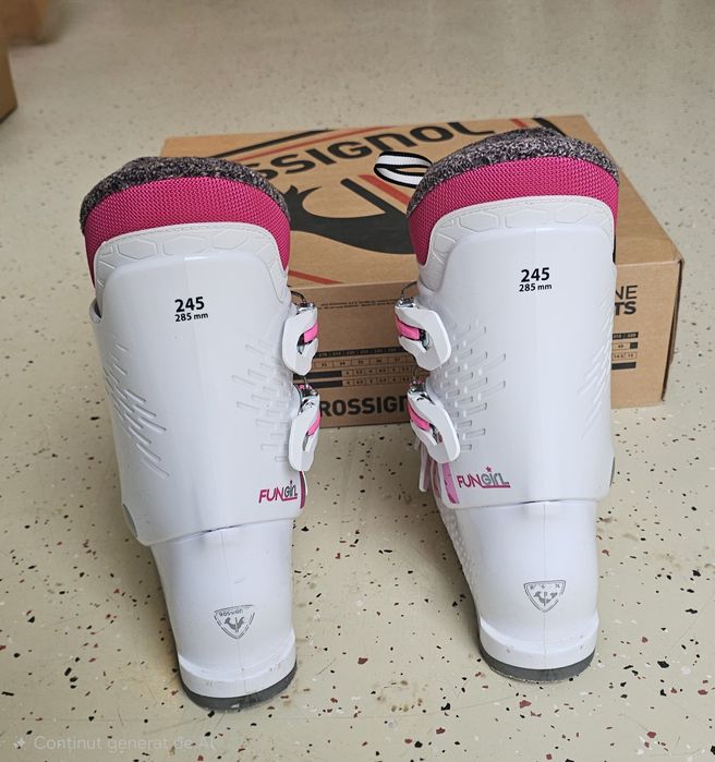 Clapari copii Rossignol Fun Girl 4 White -  marimea 24.5