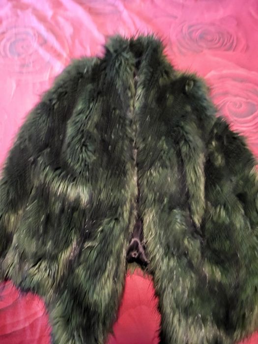 Зелено елече с дълъг косъм