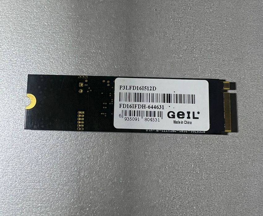 M.2 SSD NVMe 512 ГБ Geil почти новый