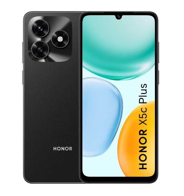 Telefon mobil HONOR X5c Plus, Dual SIM, 4GB RAM, 128GB, Midnight Black