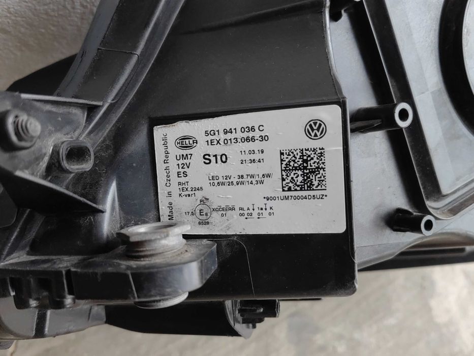 Фар VW Golf 7.5 Face FULL LED десен /Фар VW Golf 7/Фар Голф 7 Оригинал