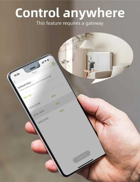 Set 4 buc Termostat inteligent pentru încălzire, termostat pt radiator