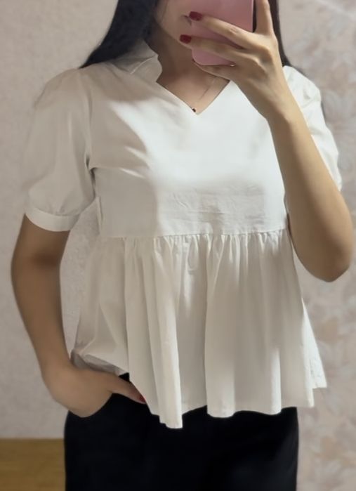 Белая блузка размер 42-44