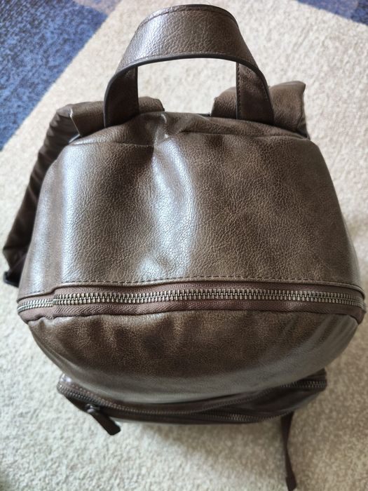 Rucsac bărbați/unisex Lumberjack Goose – Maro închis (Piele ecologică)