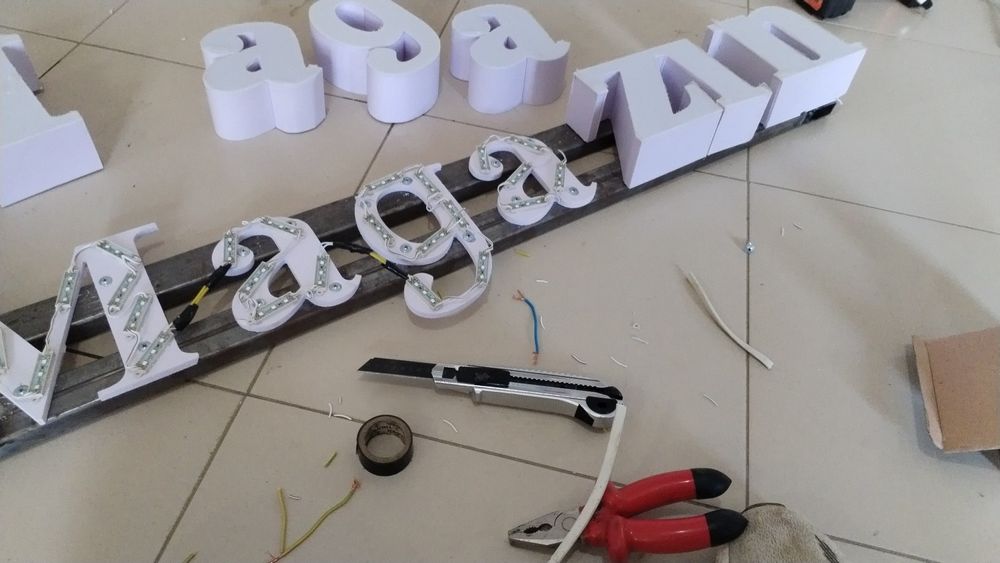 Баннер стенд объемные буквы