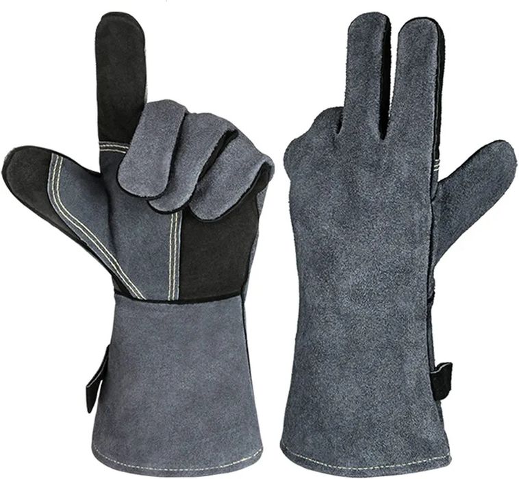 RÖSLE грил ръкавици, 2 части, кожа, сертифицирани, универсален размер