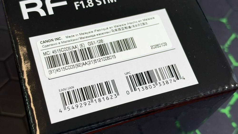 Canon RF 50mm F1.8 STM - nou nout, Garantie
