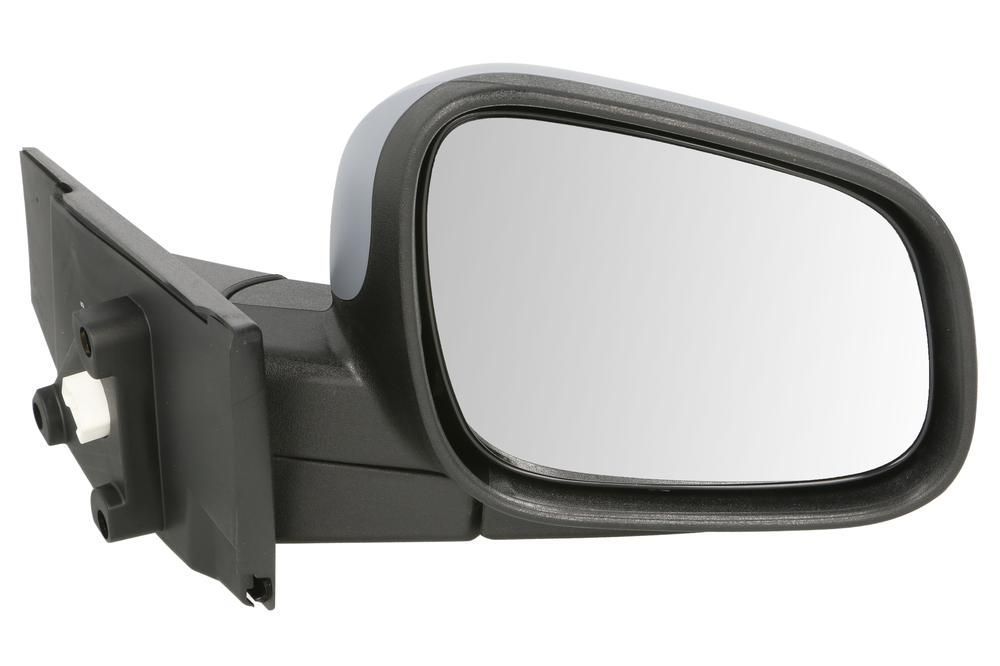 Oglinda exterioara Chevrolet Spark (M300) 01.2010-2012 partea dreapta View Max crom convex carcasa neagra reglare manuala prin cablu fara incalzire 5pini