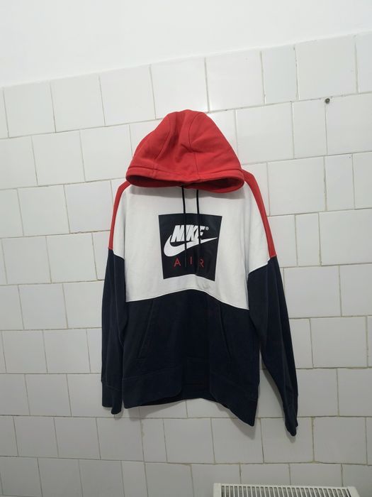 Hanorac marca Nike Air mărime S culoare alb și negru