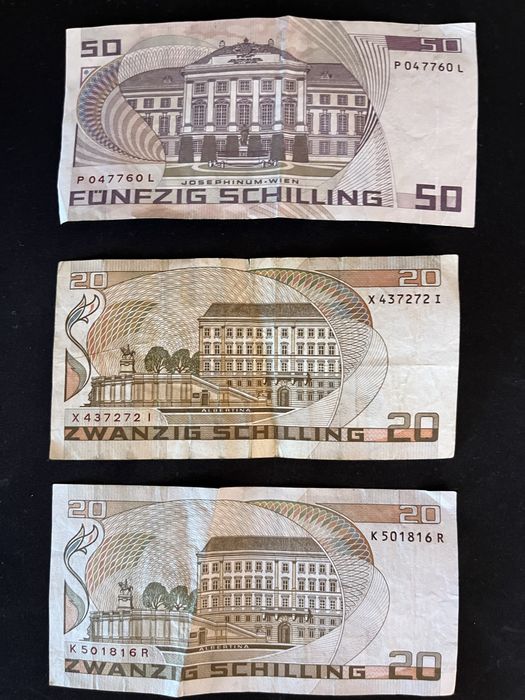 Австрииски шилинги серия от 1986