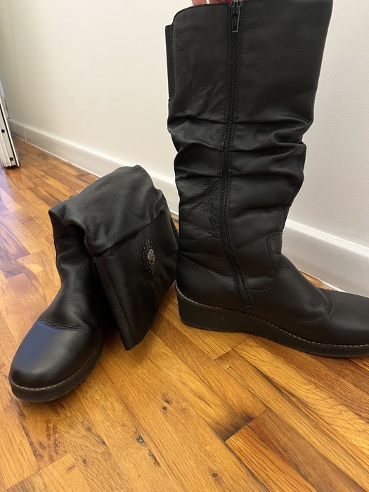 Кожени ботуши Rierker и велурени ботуши Adidas