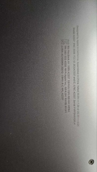 MacBook Air на чипе M1 8/256