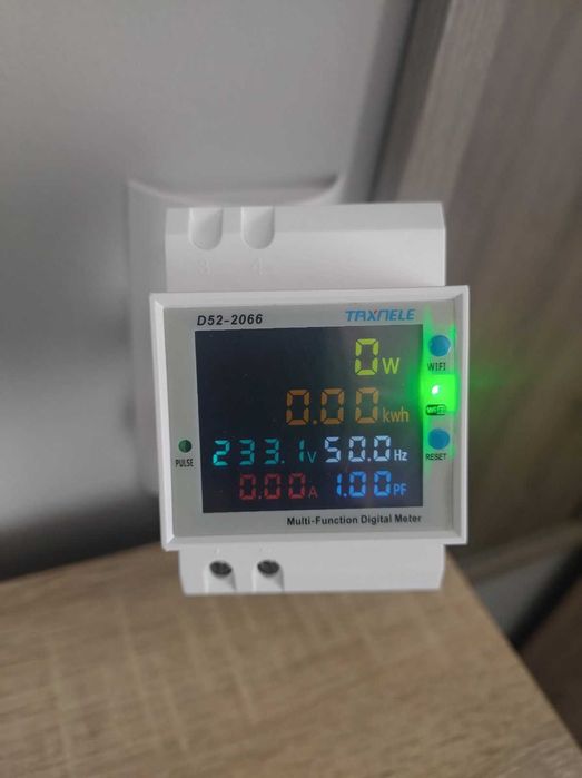 Wi-Fi контролен електромер за DIN шина 100A, TUYA