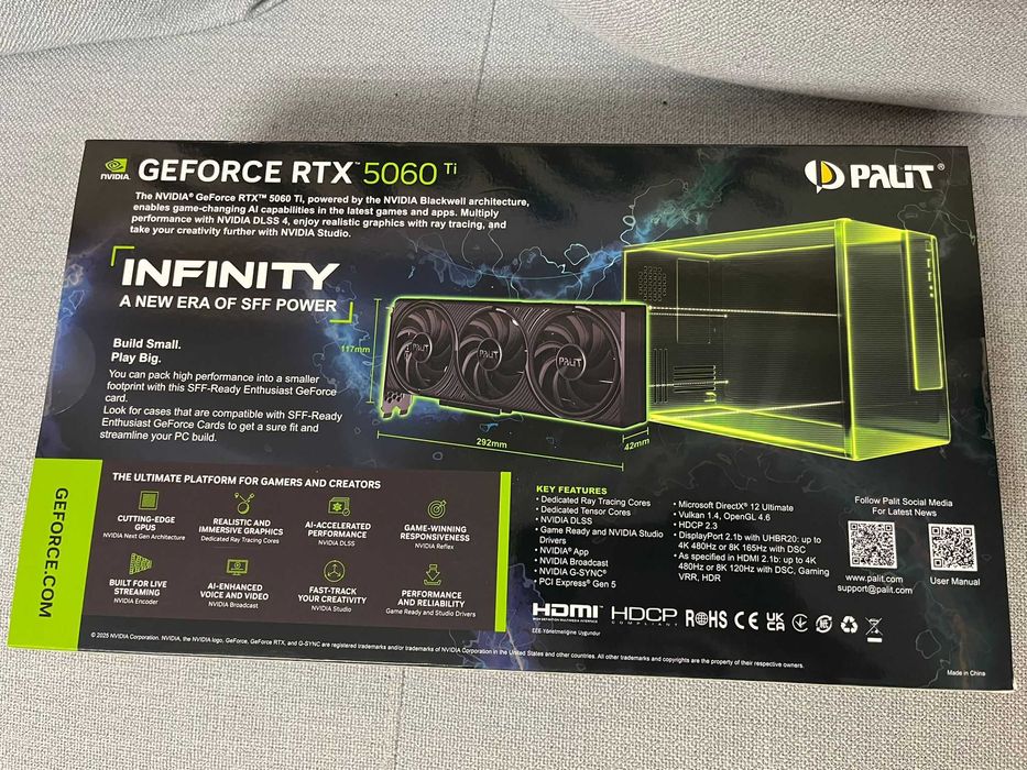 Rtx 5060 ti 16gb Palit Infinity 3 Gddr7