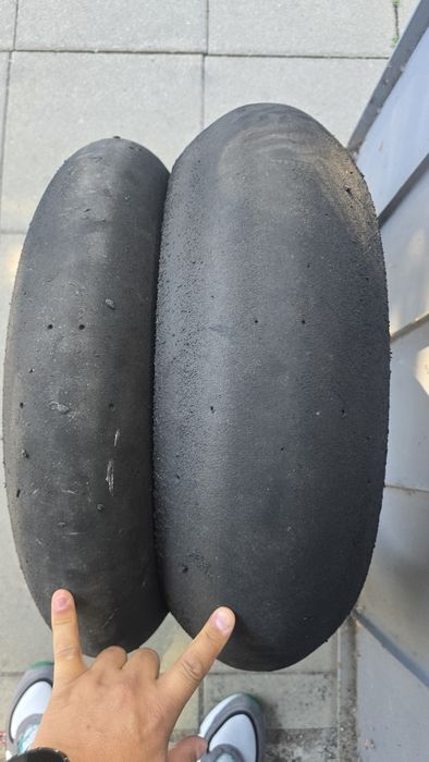 Metzeler TD slick 190 55r17 и 125 70 17