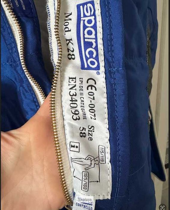 Pachet complet raliu Sparco – costum, ghete, mănuși si casca