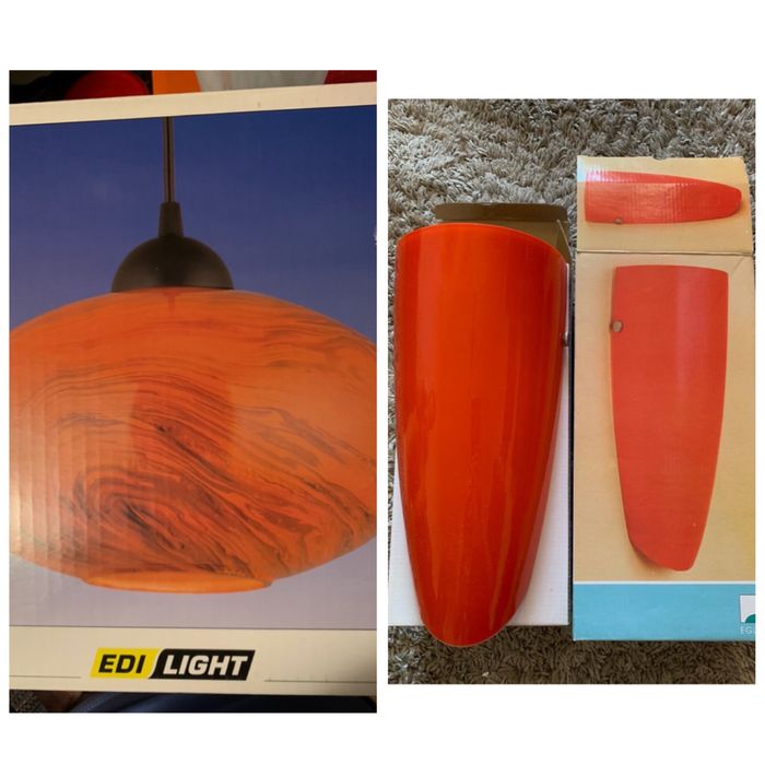 Pendul si aplica Eglo (din sticla)